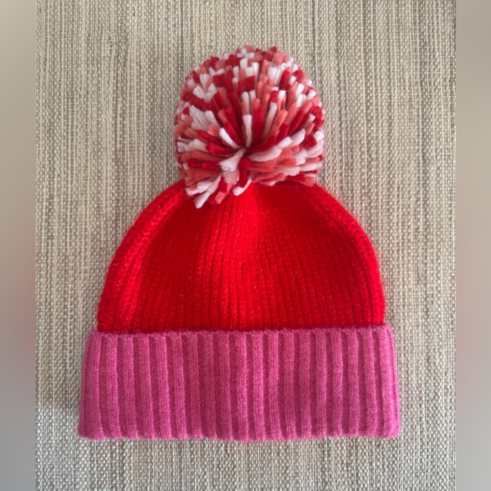 Shiraleah‎ Pom Hat beanie pink red winter warm soft kids girl women